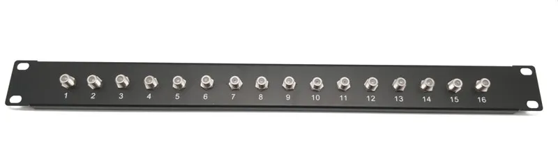 19" 1U F patch panel 16 puertos