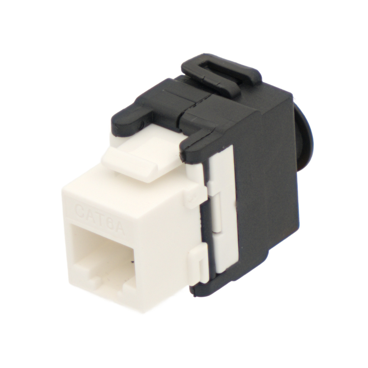 RJ45 UTP Keystone Cat.6A sin herramientas, 180 grados