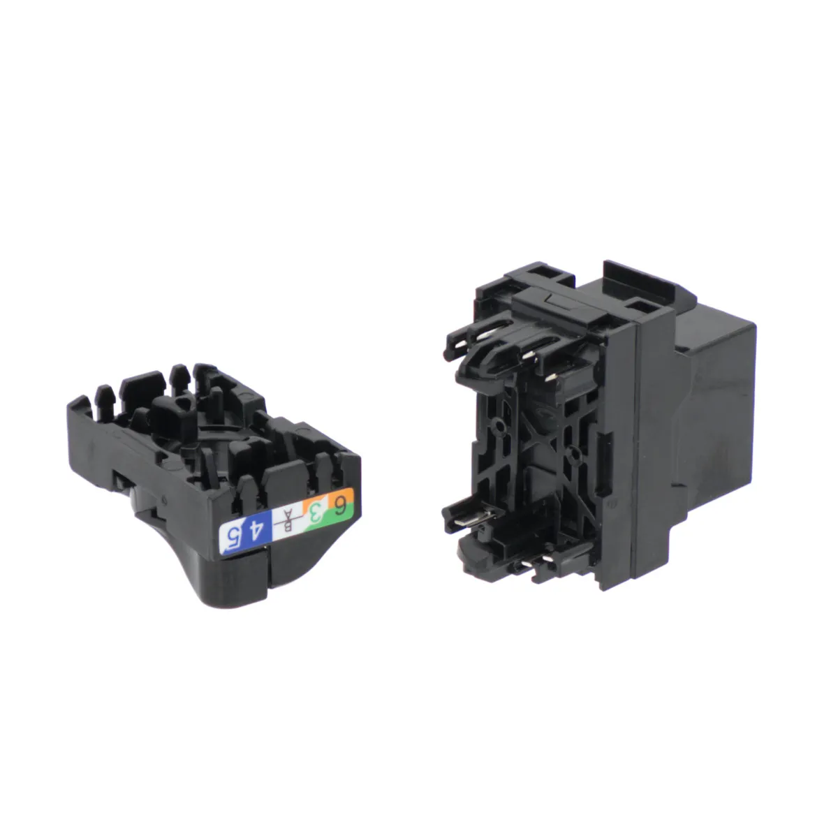 RJ45 UTP Keystone Cat.6A Negro sin herramientas — imagen 2