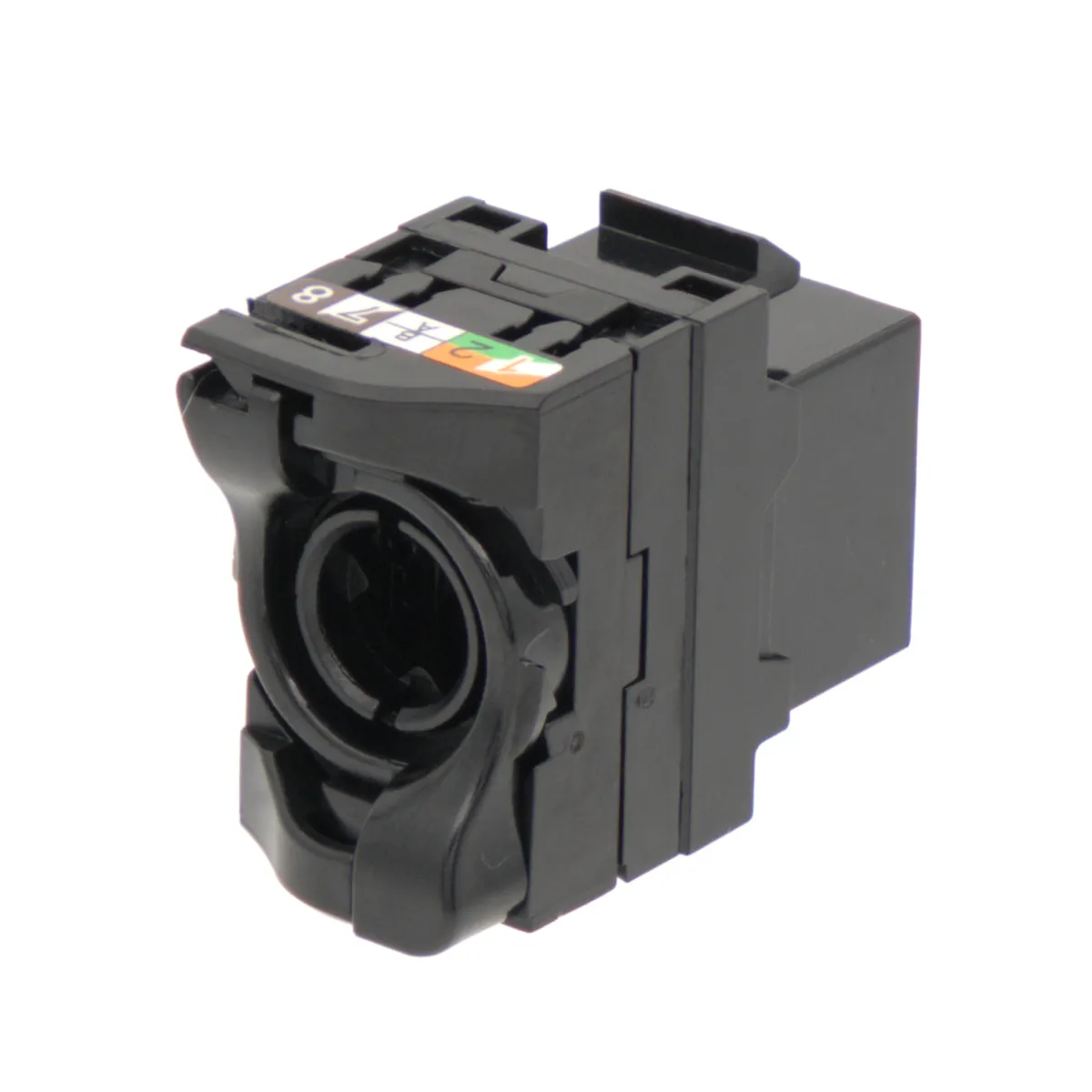 RJ45 UTP Keystone Cat.6A Negro sin herramientas — imagen 3