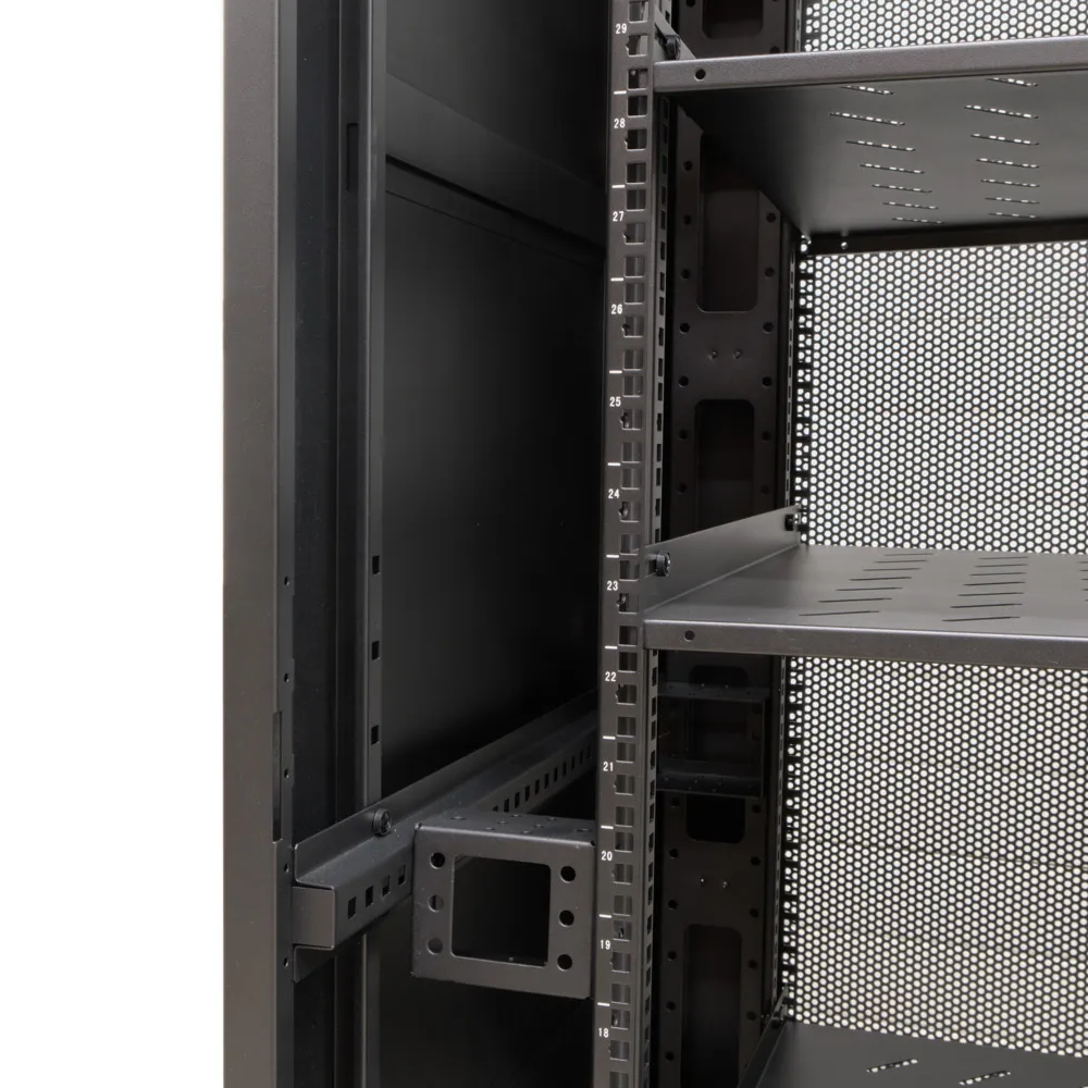 Armario rack de suelo 42U 19" [800x1000x2000mm] | Sin Accesorios | Negro — imagen 3