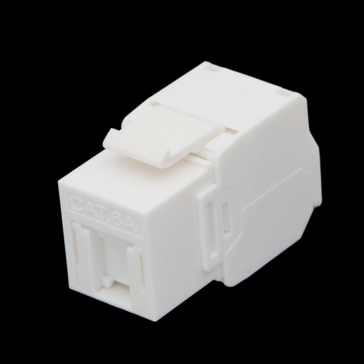 Keystone U/UTP Cat.6A hembra tool-less con tapa antipolvo