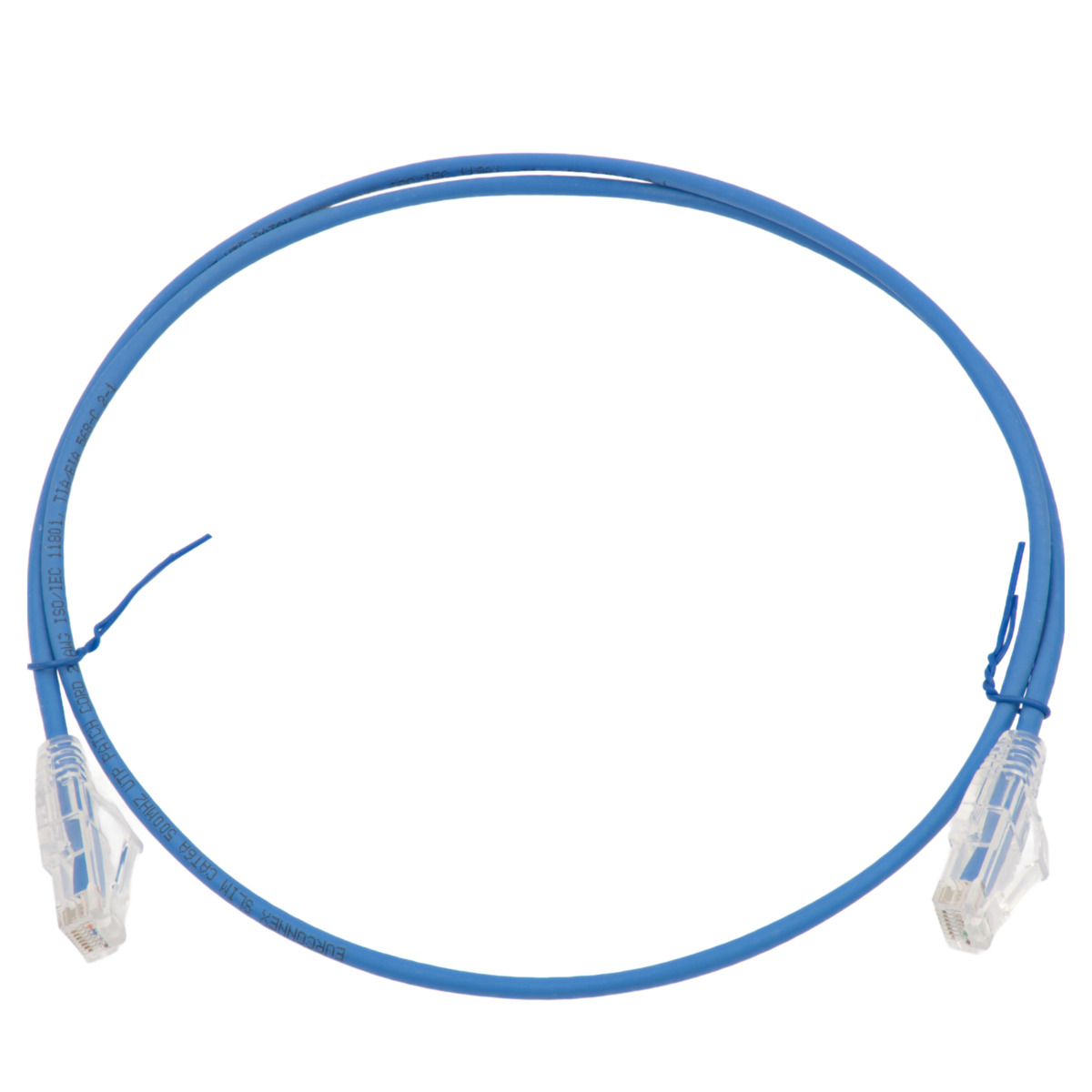 Slim Cat.6A UTP LSZH 100% CU, 28AWG, 1.5m, Azul