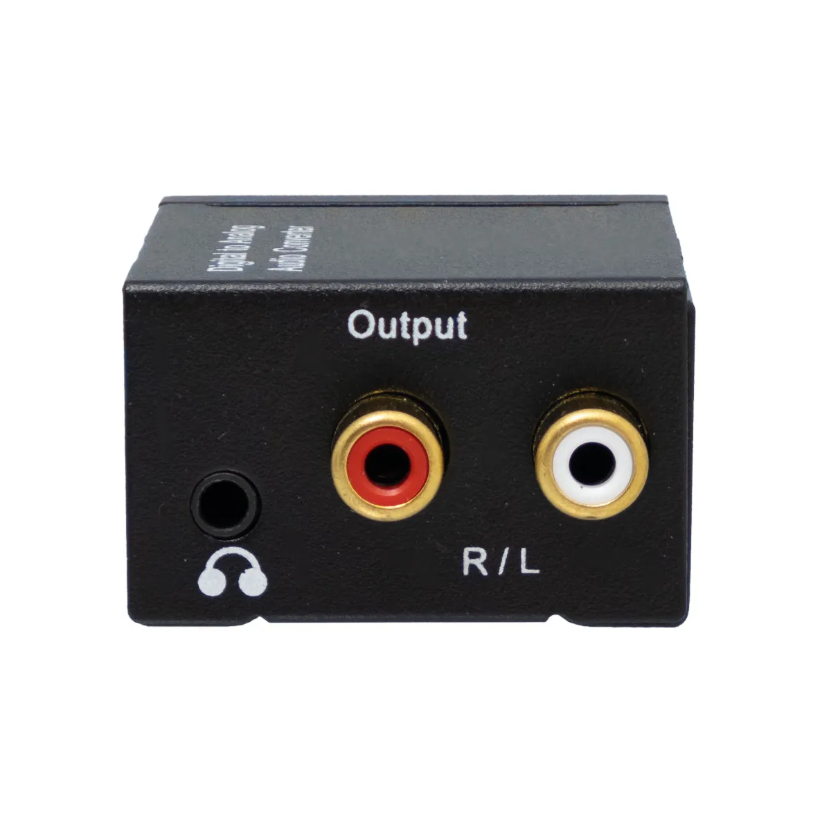Conversor Óptico Toslink/Coax. a Analóg. RCA L/R + 3.5mm., Metal — imagen 3