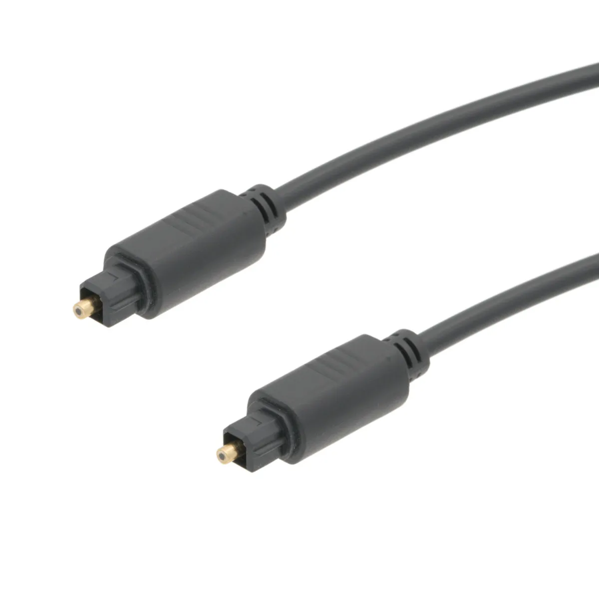 Cable Fibra Óptica TOSLINK 4.0mm - Conexión Macho a Macho de 1m de Alta Calidad