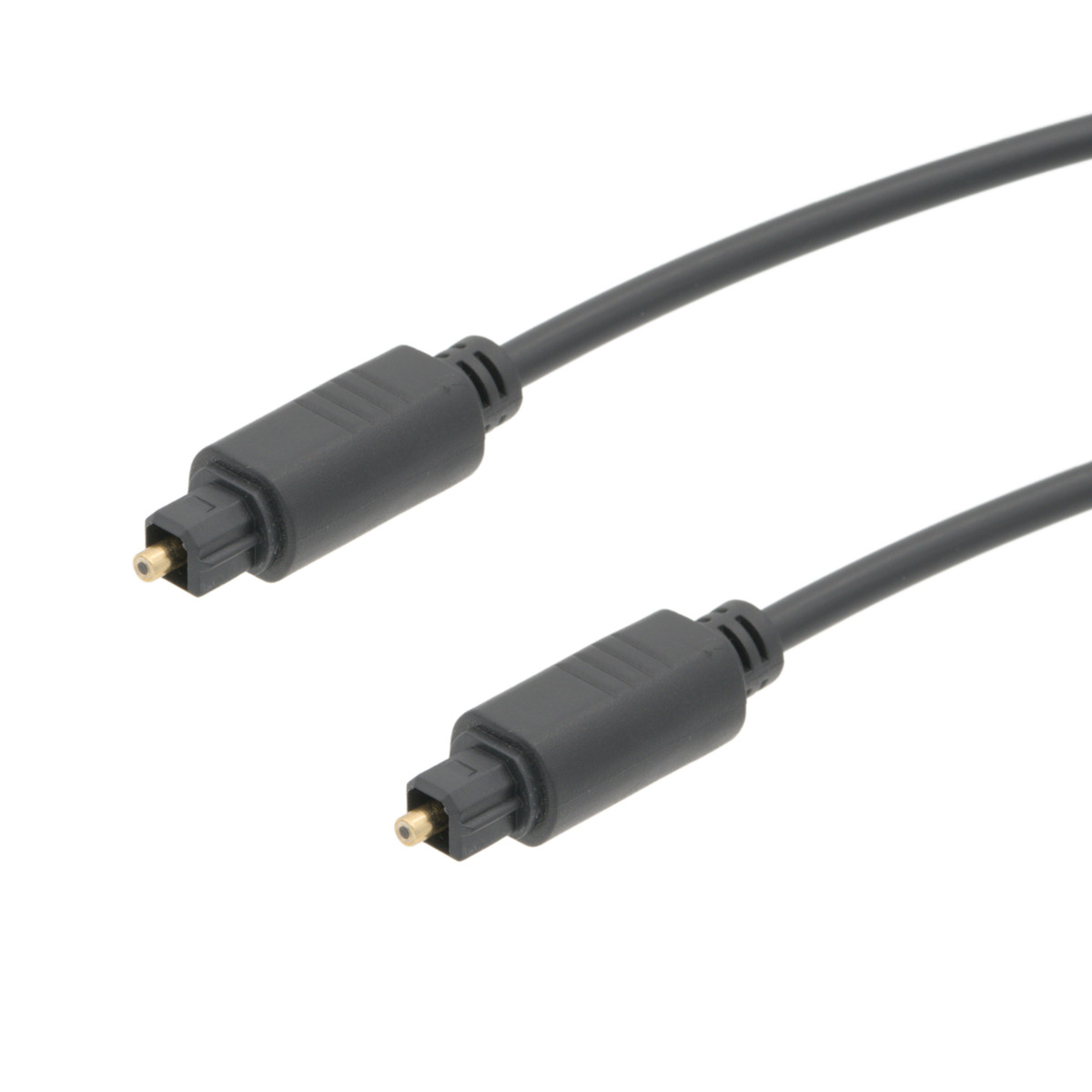 Cable Fibra Óptica TOSLINK 4.0mm - Conexión Macho a Macho de 2m de Alta Calidad