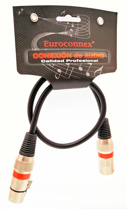 3P. XLR Mâle - 3P XLR Femelle, 0.5m