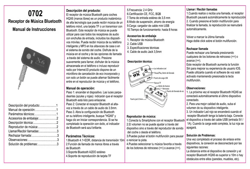 Receptor de audio Bluetooth — imagen 2