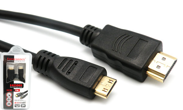 HDMI A MACHO a MINI HDMI C MACHO, 1m