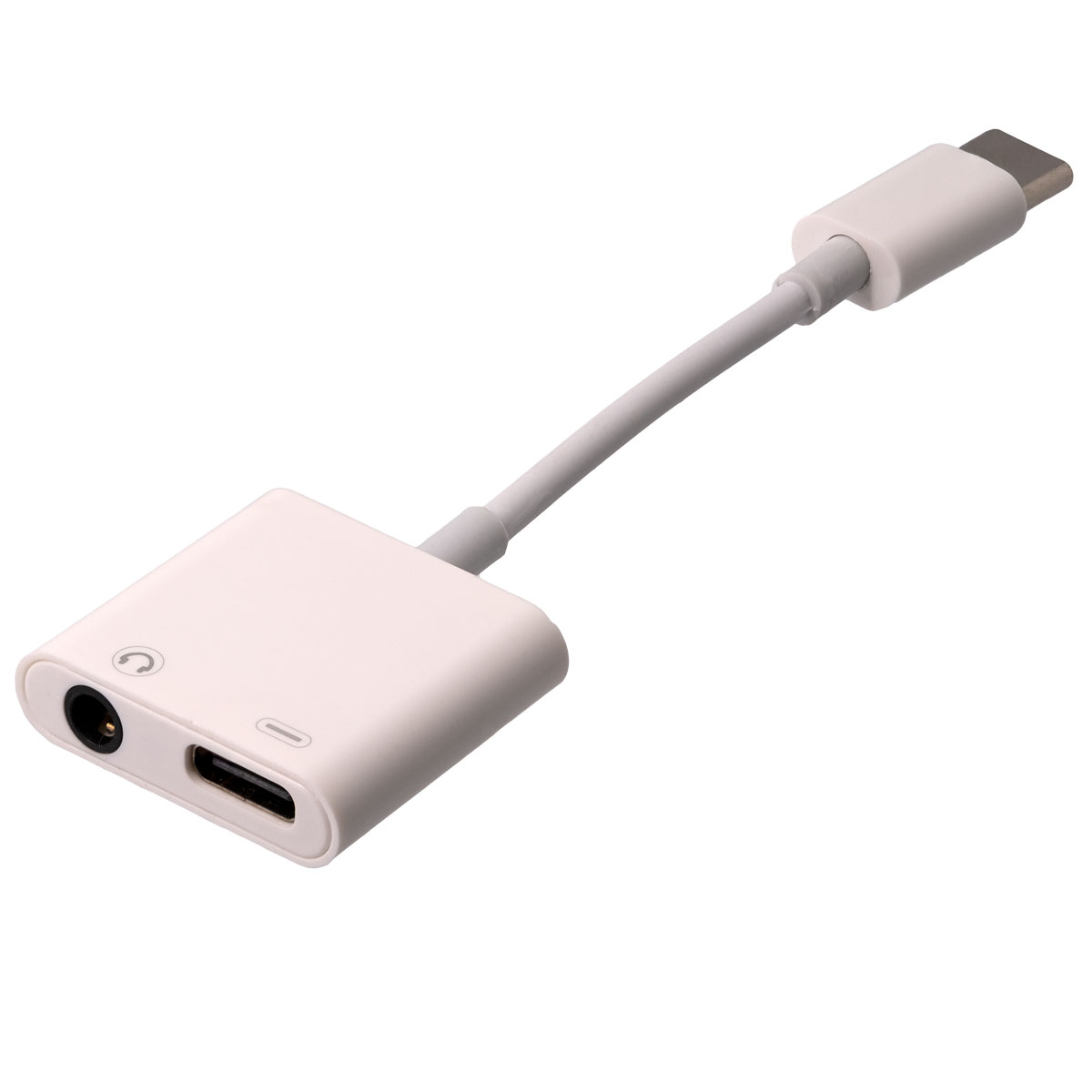 Adaptador USB-C a USB-C + Jack 3.5mm, audio + carga [60W]