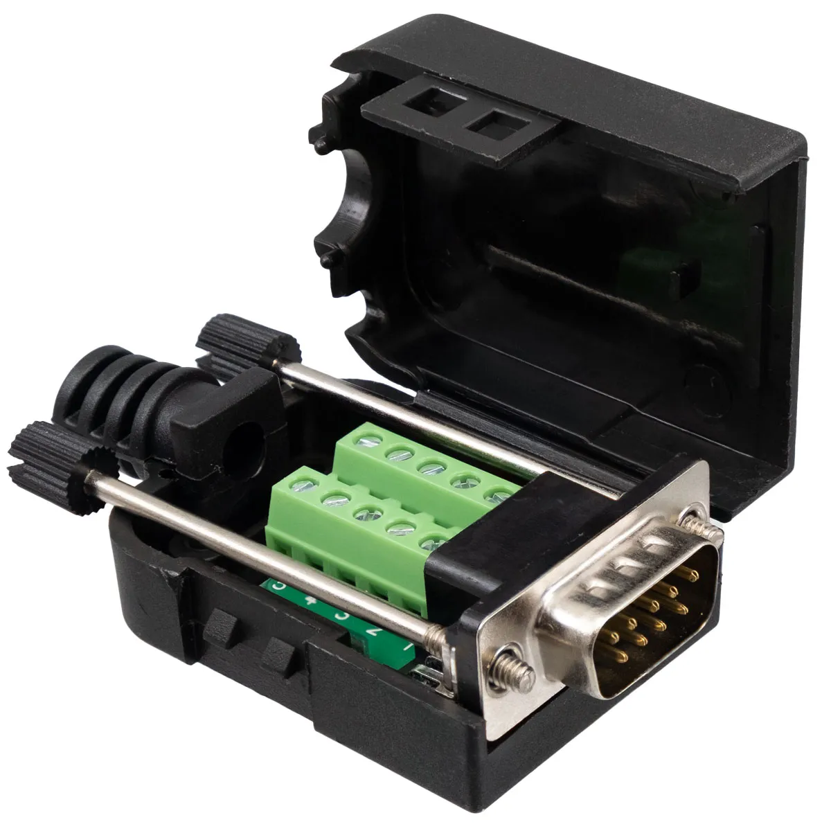 DB9 male with terminals