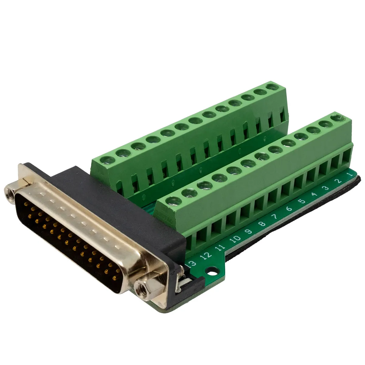 DB25 Male Connector with Terminals, Without Case
