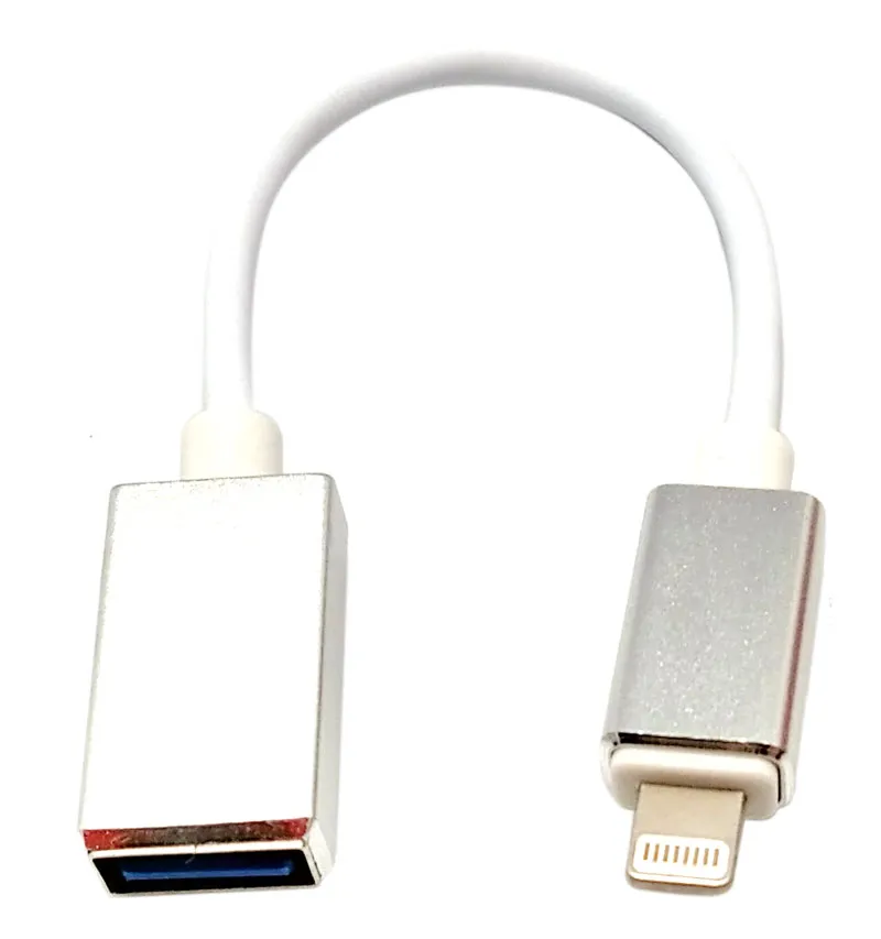 USB-C OTG Female to Lightning Adapter Cable, 0.15M (for iPhone, iPad 3, iPad Mini)