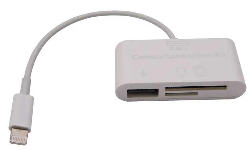 Lector Tarjetas +USB a Lightning, iPad  Mini