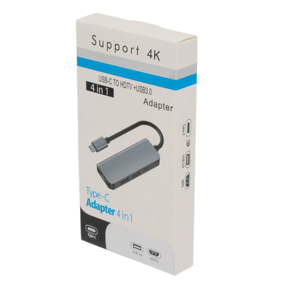Hub USB-C a HDMI 4K + 2 * USB-A 3.0  + 1 * USB-C PD — imagen 2