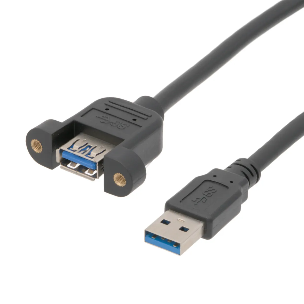 Extensor USB-A 3.0 para anclaje a panel 0.5m