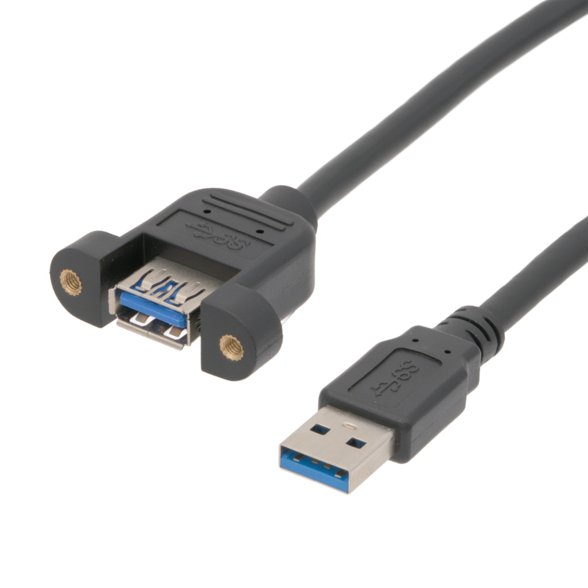Extensor USB-A 3.0 para anclaje a panel 1m