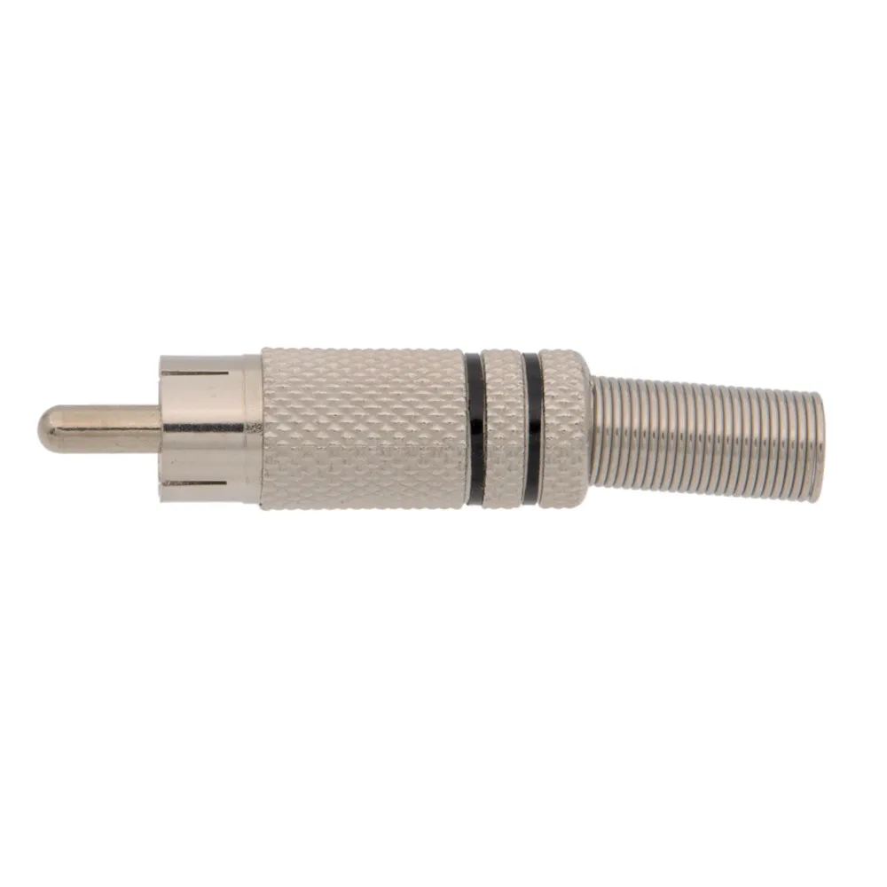 RCA MACHO, NIQUEL, LINEAS NEGRAS