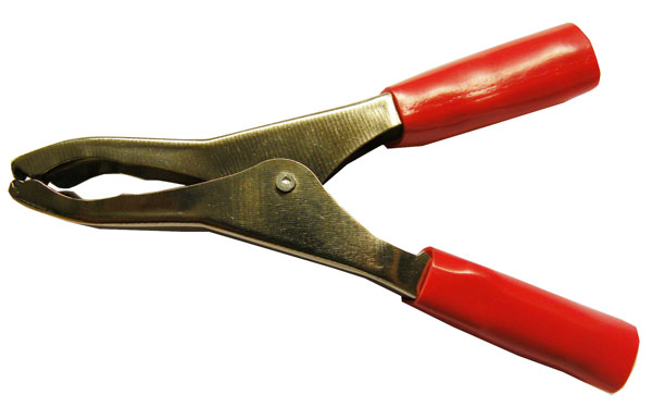 BATTERY CLIP 50A W/COVERS (RED)
