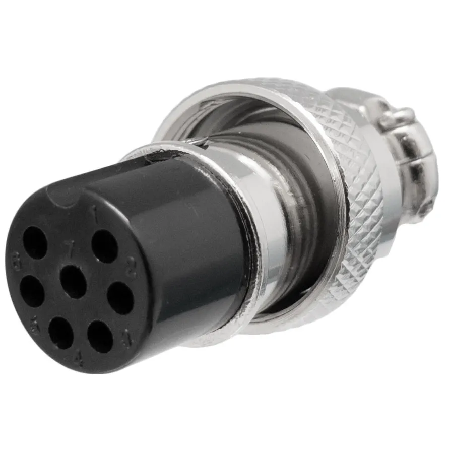 Conector aéreo GX16 hembra 7 pines