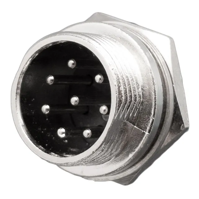 Conector chasis GX16 macho 8 pines