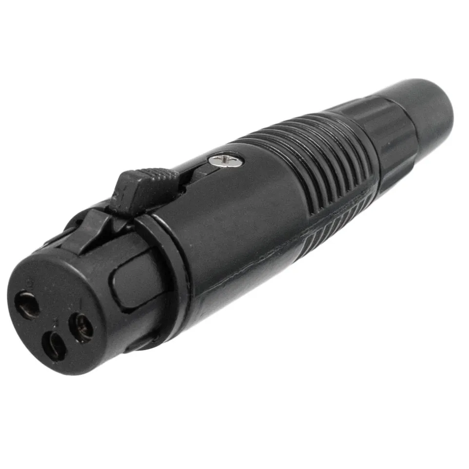 Conector XLR Hembra 3 contactos aéreo