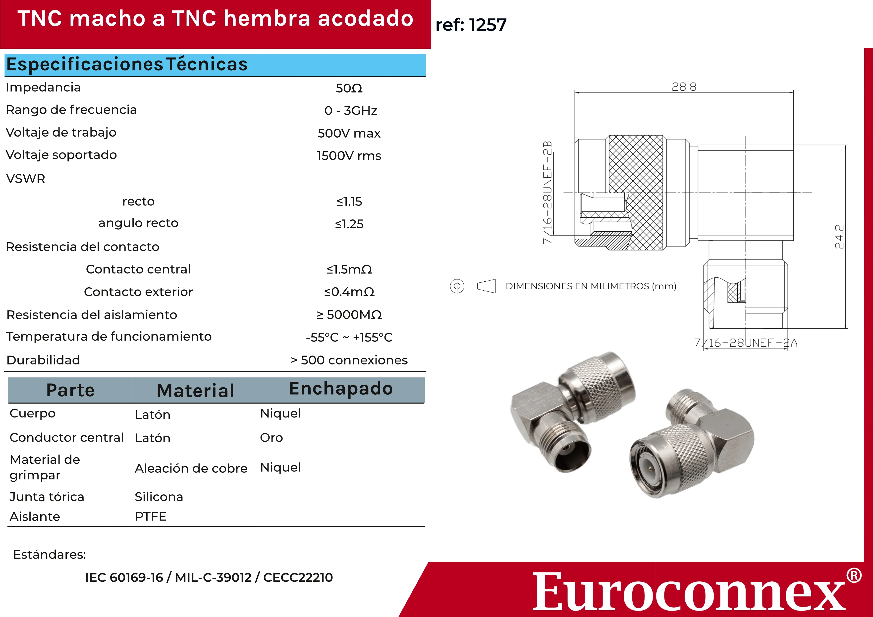 TNC MACHO - TNC HEMBRA, ACODADO — imagen 2