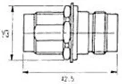 TWINAX DOBLE HEMBRA CHASIS — imagen 2