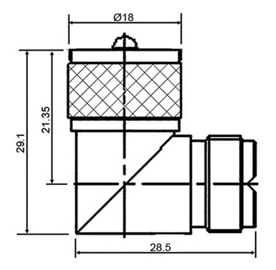 UHF MACHO - UHF HEMBRA, ACODADO — imagen 2