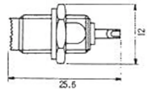 MINI UHF HEMBRA CHASIS — imagen 2