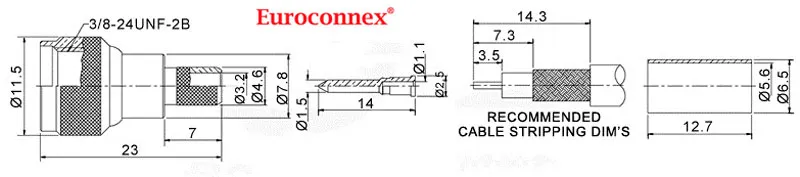 RG-58, MINI UHF MACHO CRIMPAR — imagen 2