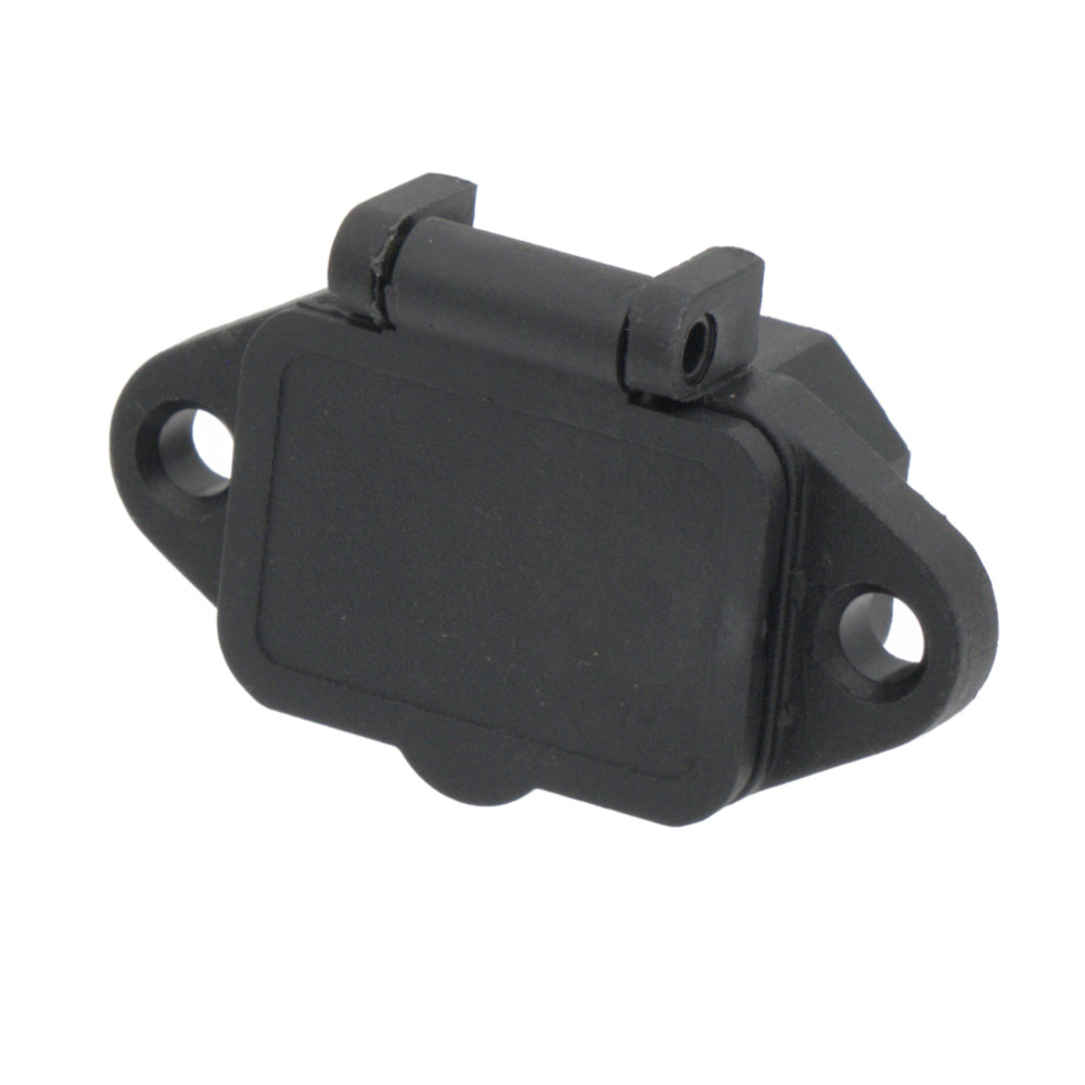 Base IEC C14 con Patillas para Montaje en Panel - Macho 250/10A (FastON de 4.75mm) con Tapa Abatible Vertical