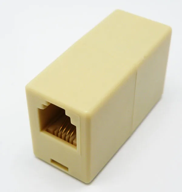 Dual Female Telephone Adapter, 6P4C