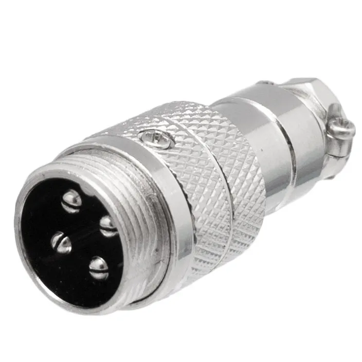 Conector aéreo GX16 macho 4 pines