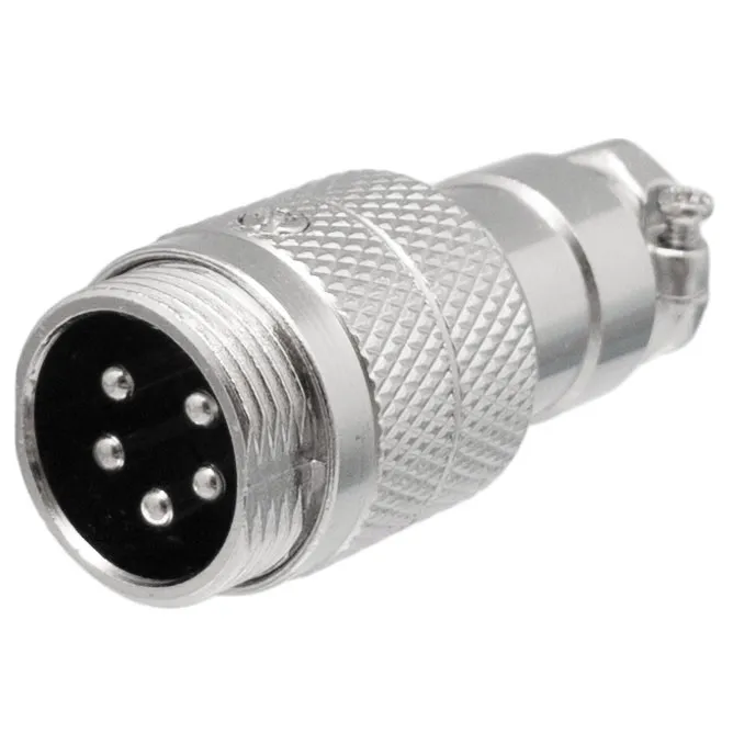 Conector aéreo GX16 macho 5 pines
