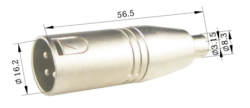 3p XLR Macho a  RCA Hembra — imagen 2