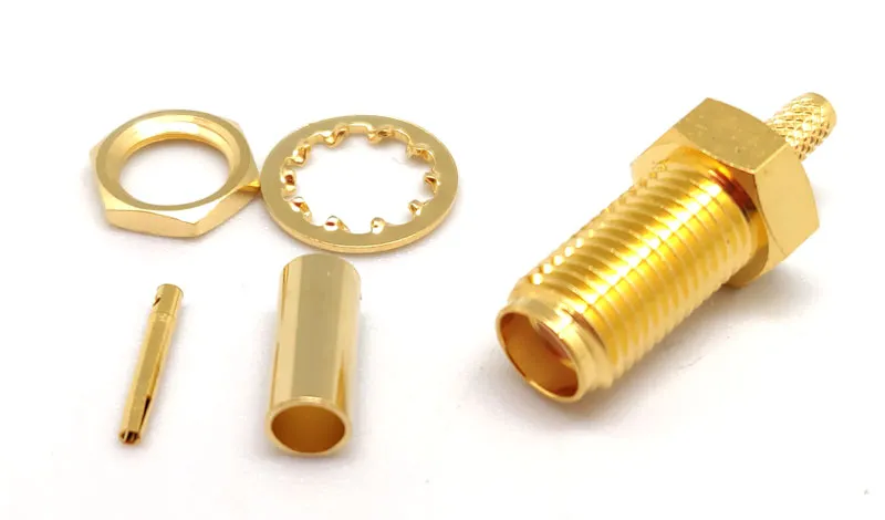 RG174 / LMR100, SMA Hembra para crimpar — imagen 3