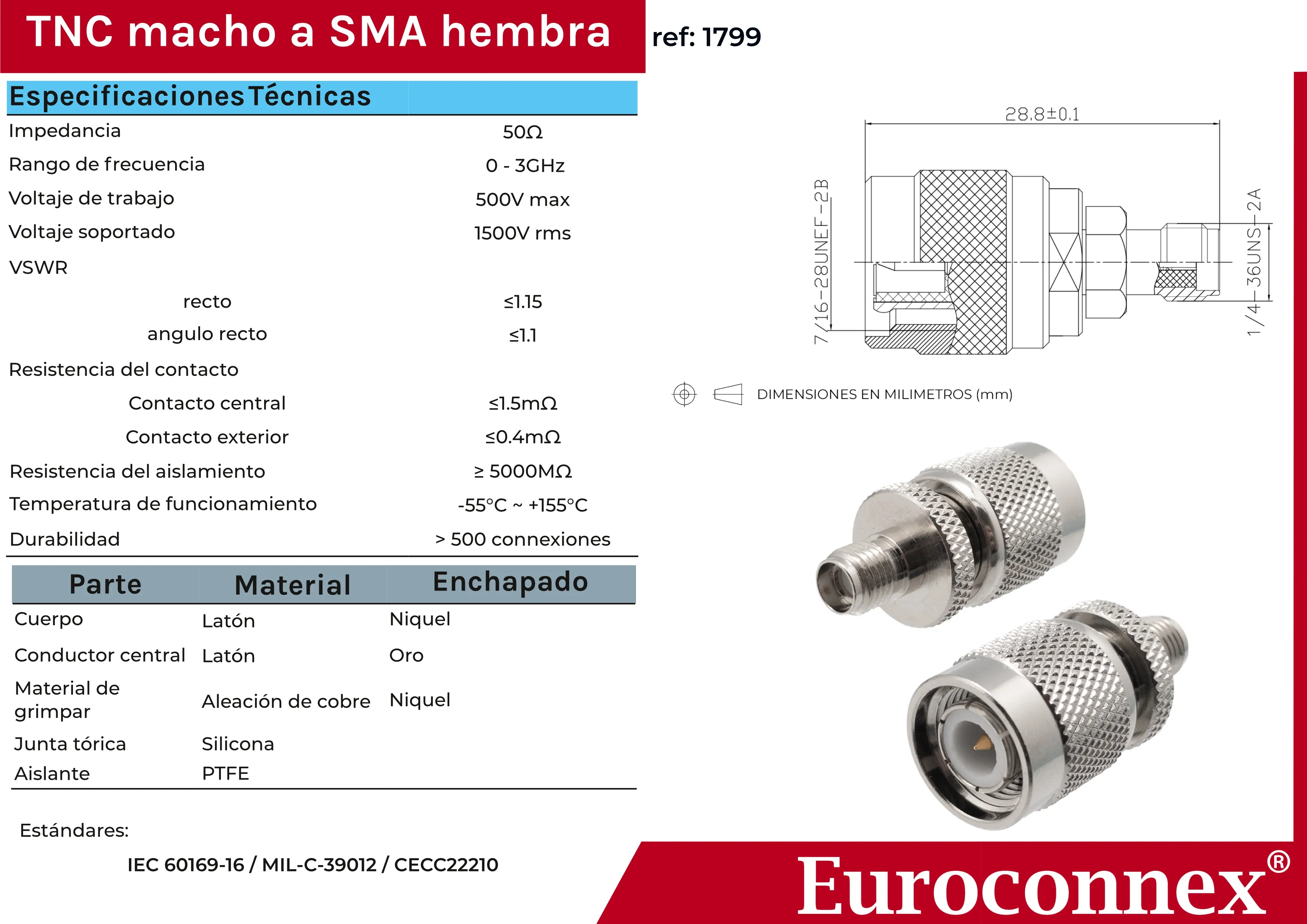 SMA HEMBRA - TNC MACHO — imagen 2