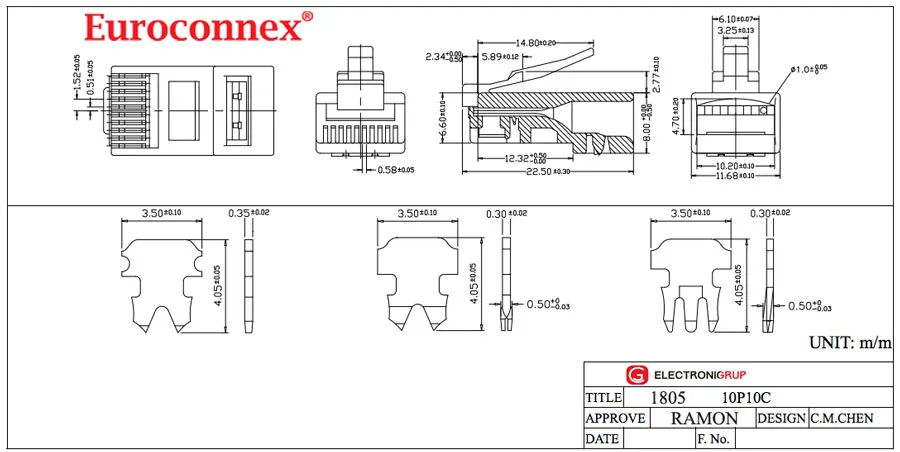 RJ-45, 10P10C — imagen 2