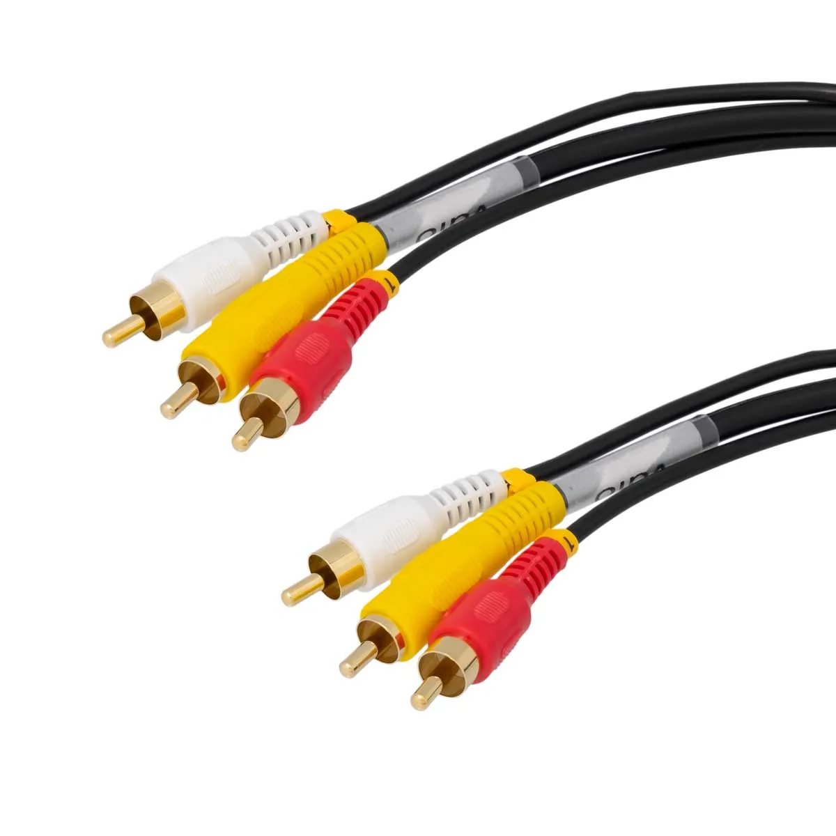 3xRCA MACHO - 3xRCA MACHO, CONECTORES DORADOS, 1.5m