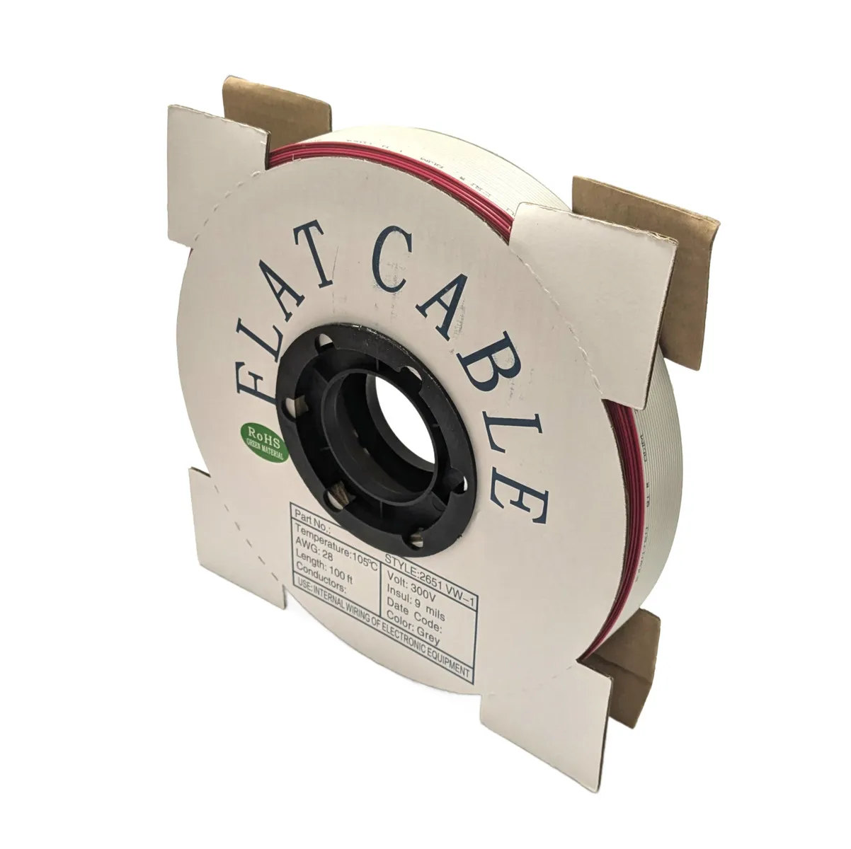 Rollo de cable plano de 24 vias [30.5m 100ft] — imagen 2