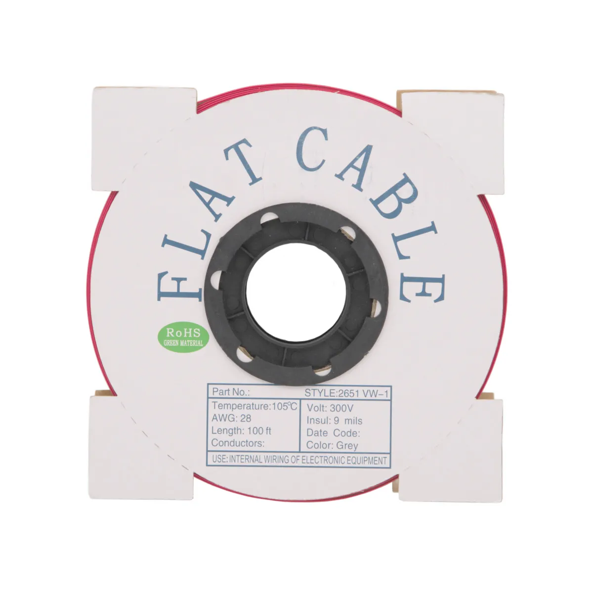 Rollo de cable plano de 16 vias [30.5m 100ft]