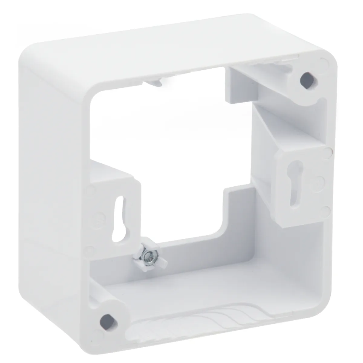Caja de superficie 82x82x45mm modular blanca — imagen 3