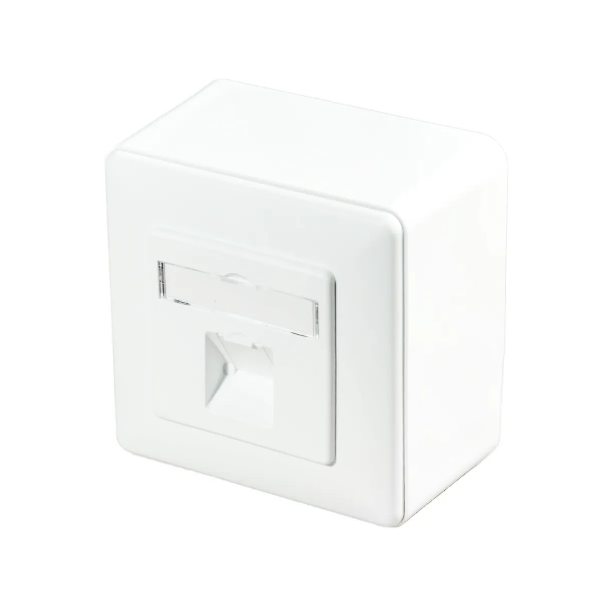 Carátula frontal de 1 keystone para caja de superficie 80x80mm | No incluye caja de superficie — imagen 2