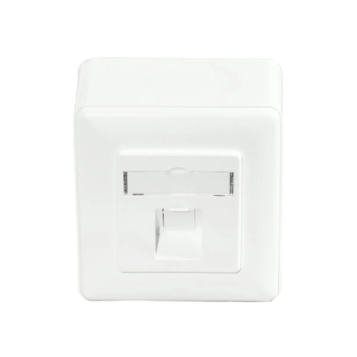 Carátula frontal de 1 keystone para caja de superficie 80x80mm | No incluye caja de superficie — imagen 3
