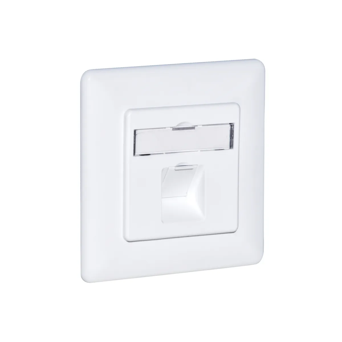 Carátula frontal de 1 keystone para caja de superficie 80x80mm | No incluye caja de superficie — imagen 4
