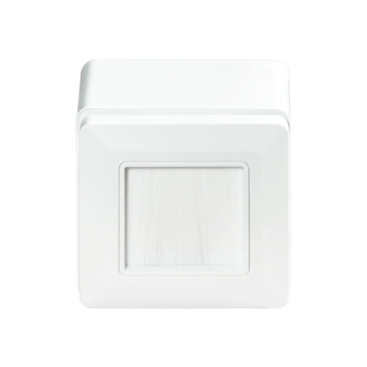 Carátula frontal con cepillo para caja de superficie 80x80mm | No incluye caja de superficie — imagen 6