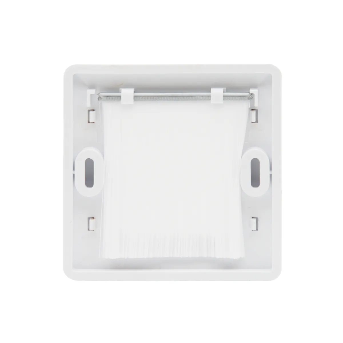 Carátula frontal con cepillo para caja de superficie 80x80mm | No incluye caja de superficie — imagen 7