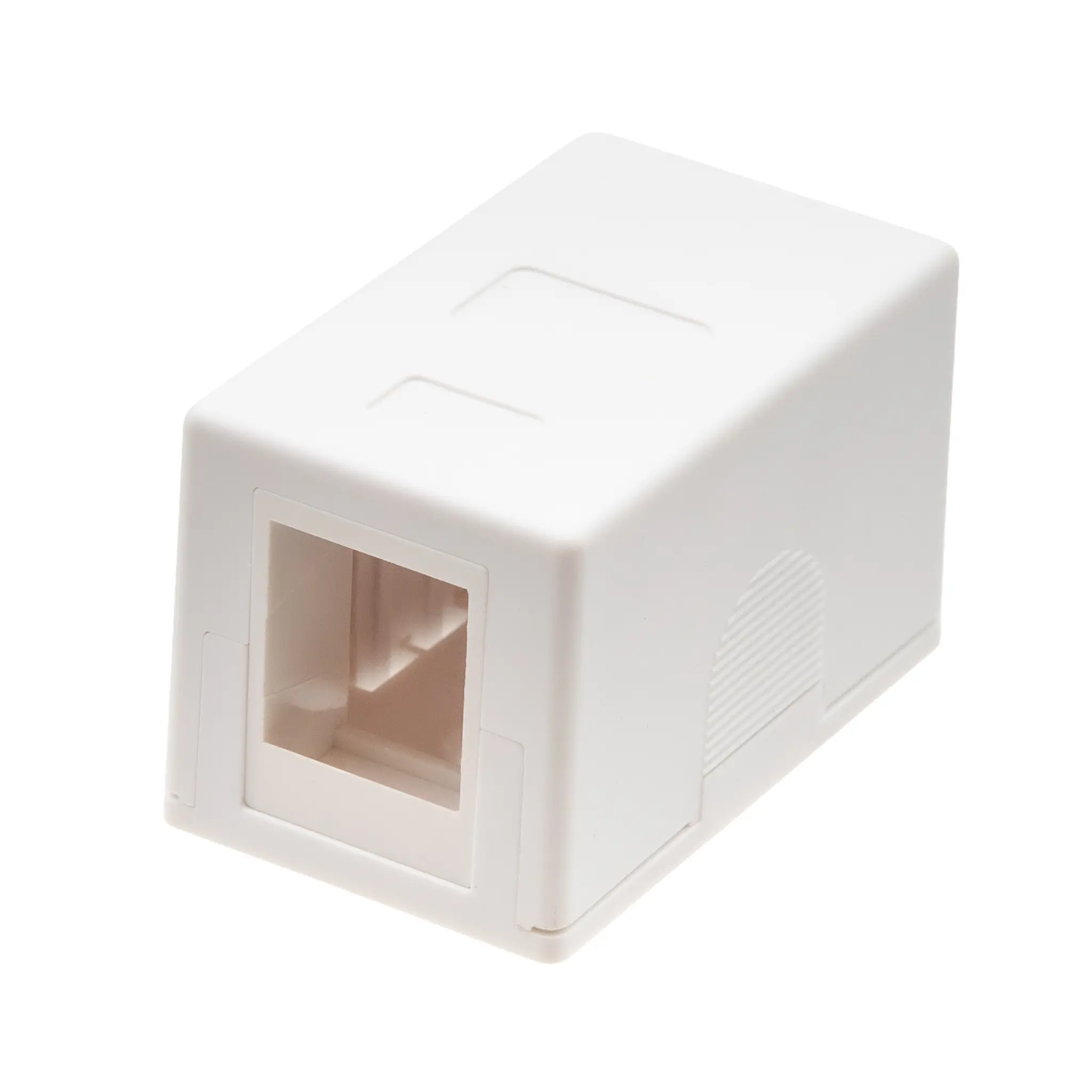 Caja de superficie para conector Keystone – 1 slot (30×50×30 mm)