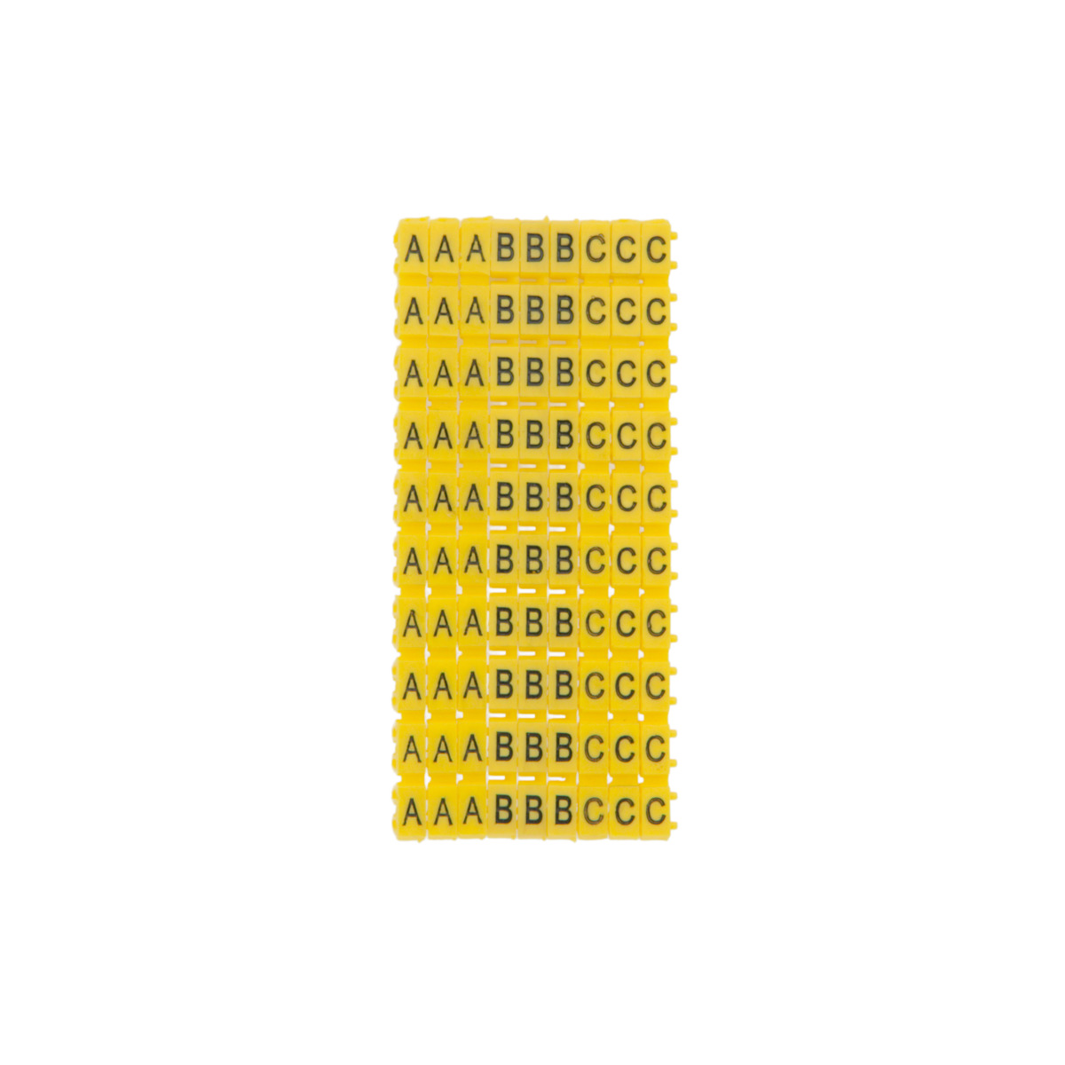 Pack marcadores clip para cable A|B|C [3 a 4mm] | 90pcs